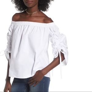 NEW! Cinched over shoulder top
